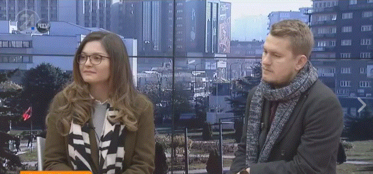 TLP Alumni Association (TLP-AA) - Nertilë Latifi and Erblin Hoxha at RTV 21