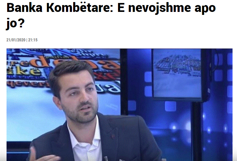 Blend Hyseni - “Banka Kombëtare: E nevojshme apo jo?”